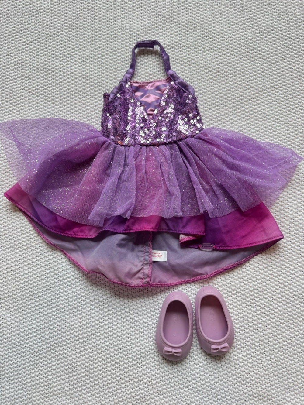 American Girl Mystical Unicorn Dress and OG Shoes